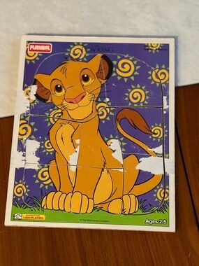 Vintage Playskool The Lion King Simba Puzzle - play condition